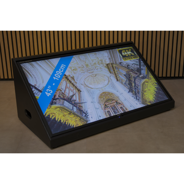 43-vierkant-DCM-Side LED TV scherm 65 inch + statief
