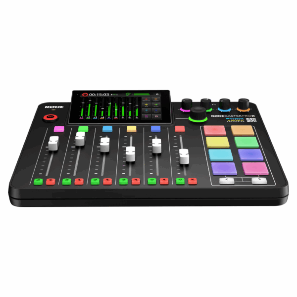 Rode-Rodecaster-Pro-display-version Podcast set